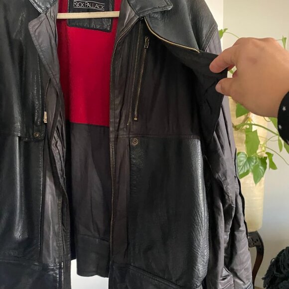 RICK PALLACK RARE VINTAGE LEATHER JACKET - Picture 5 of 11